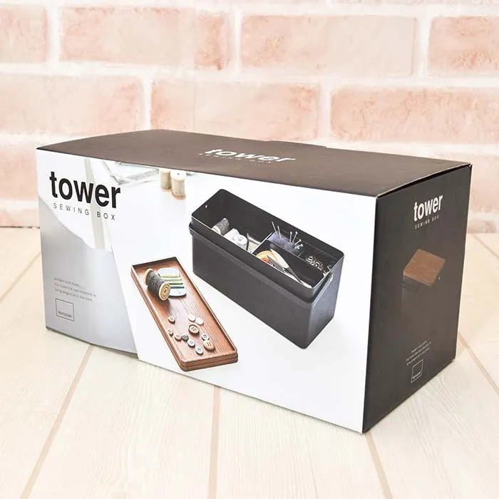 Tower　ソーイングボックス　ブラック